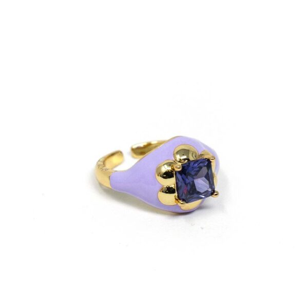 The Sis Kiss - Enamel Gem Rings