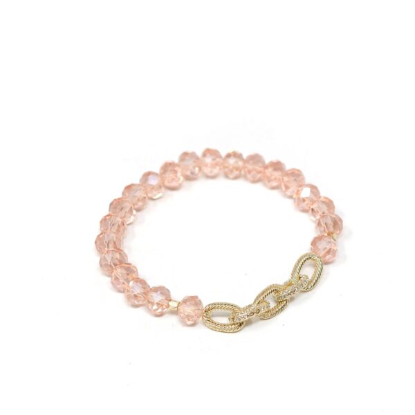 The Sis Kiss - The Hope Pink Link Bracelet by Loverly Grey